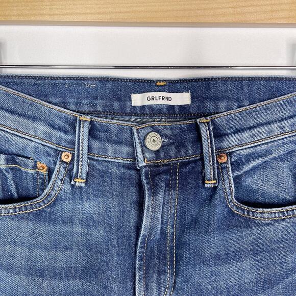 Grlfrnd 24 Naomi High Rise Stretch Skinny Jean American Pie Wash Cotton Ankle - Picture 7 of 13